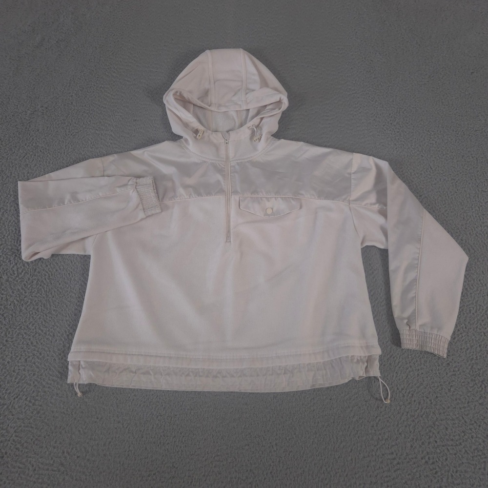 Athleta Pullover Womens Small Zion Micro Fleece 1/2 Zip Hooded Pocket Utility